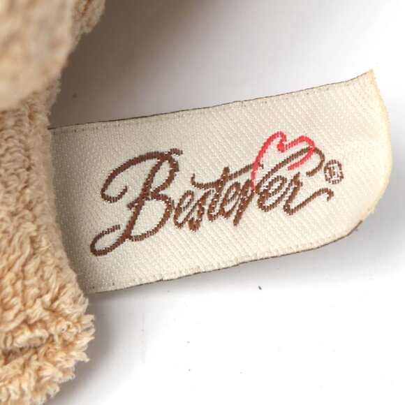 Vintage BESTEVER Bulldog Plush Toy Puppy Stuffed Animal Brown - Picture 7 of 9